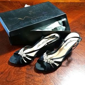 Nina wedding dress fancy shoes sandles